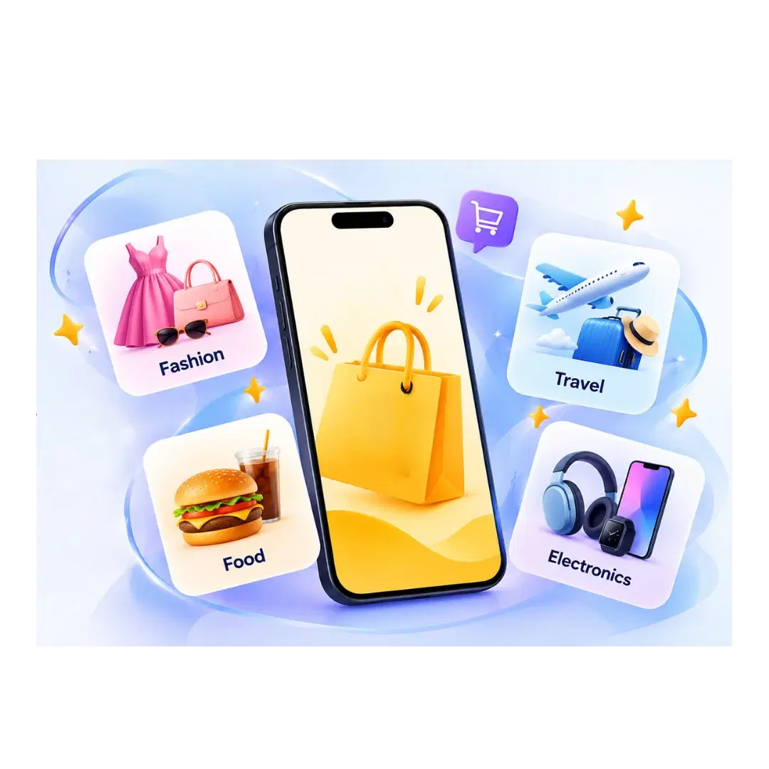 OffersBox app with fashion, travel, food and electronics deals